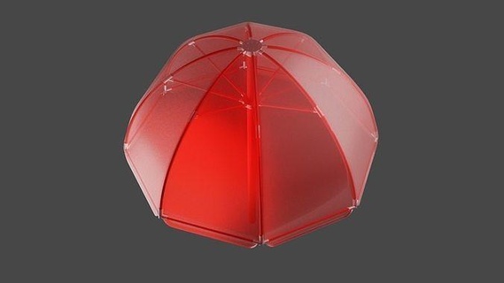 ombrello In piedi protezione contemporaneo attrezzature disgiunto esterno spiaggia retrò design all'aperto mobilia parasole Casa arredamento terrazza 3d print model - Mito3D