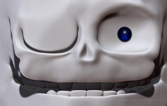 debajo cuento esqueleto vistiendo chaqueta botas cráneo cuerpo monstruo sans tobyfox rpg videojuego zbrush esculpir estático cifras imprimible juguete 3d cabeza juegos juguetes 3d print model - Mito3D