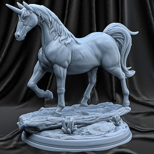 unicorno Leone 3dprintmodel 3dmodel arte gioco animale animali leoni tigre Pokemon pegasus cavallo sculture 3D print model - Mito3D