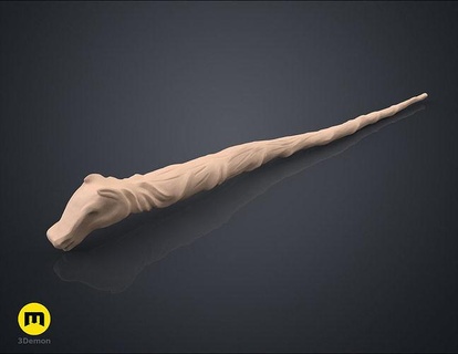 unicorn hair wand fantasy game harry magic wizard witch potter witchcraft magician games toys 3d print model - Mito3D