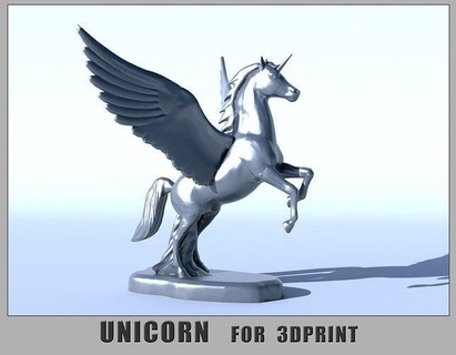 unicorn print animal horse art space sculptures fiction legend statue decorative complement decor usa scifi sci fi 3d print model - Mito3D