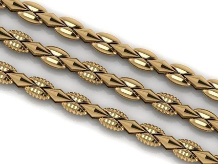 unique 3 1 chain best jewelry metals bracelet 3d models bracelets link jewel gold jewellery print model chainlink necklaces braceletlink necklace silver 3d print model - Mito3D