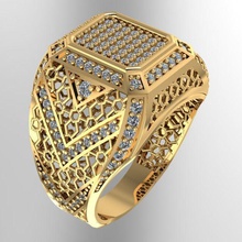 3d tasarım erkek yüzüğü benzersiz takı yüzük taş modelleme 3dmodeling 3d print model - Mito3D