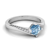 einzigartige Biege-flow-Verlobungsring Schmuck ring Ringe gold Silber diamond bedruckbar ist Juwel engagement Mode-ring engagem Diamant-ring Mode-Schönheit Hochzeit gem ruby genial brillant 3d print model - Mito3D