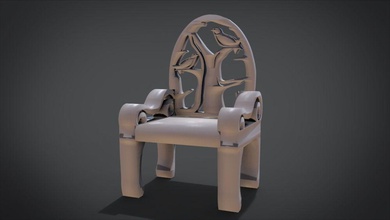 unique chair bird ornament model house office living table dinning furniture furnitures interior pieces art tool modern woog wooden armchair kitchen set seating dining room classic 3d print model - Mito3D