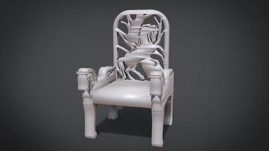 unique chair horse ornament house office living table dinning furniture furnitures interior pieces art tool modern woog wooden armchair kitchen set seating dining room classic 3d print model - Mito3D