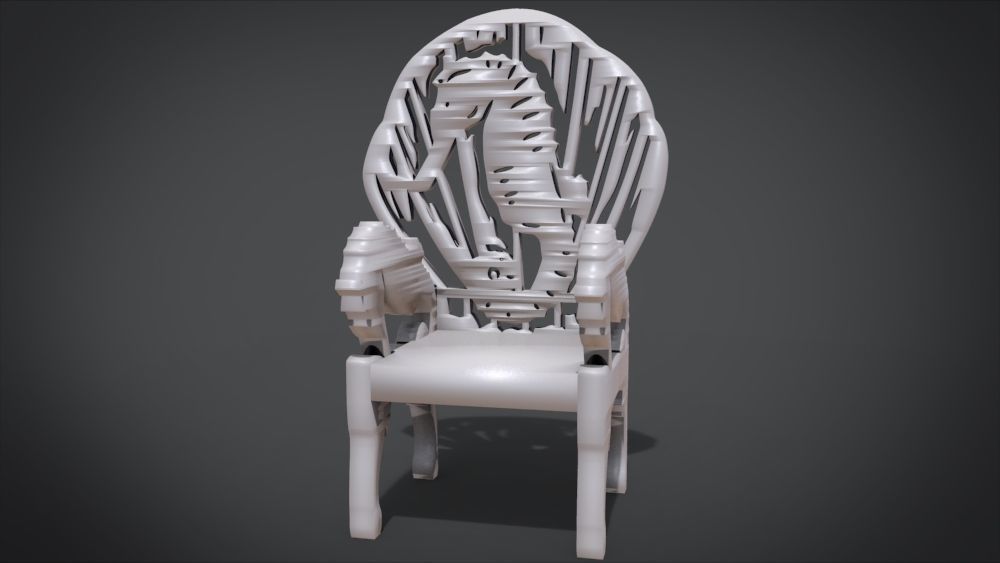 silla única, caballito de mar adorno modelo casa presidente la oficina vida tabla mesa comedor muebles interior piezas art herramienta moderno woog madera butaca cocina conjunto los asientos clásico 3D print model - Mito3D