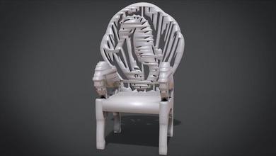 unique chair seahorse ornament model house office living table dinning furniture furnitures interior pieces art tool modern woog wooden armchair kitchen set seating dining room classic 3d print model - Mito3D