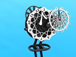 unique l'horloge 3dprinting arduino mécanisme heure minute goujat imprimable loisir diy mécanique pièces 3d print model - Mito3D