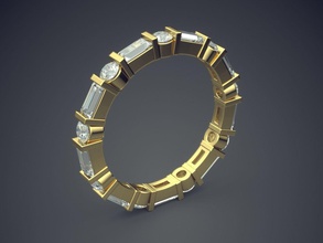 unique design golden engagement ring gems jewelry jewel jewellery rings wedding diamond brilliant cad fashion beauty finger gem platinum printable detail 3d print model - Mito3D