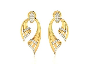 unique diamonds earrings jewel jewellery earring jewelry diamond brilliant printable silver gold design ring sterling bracelet sapphire apparel 3d print model - Mito3D