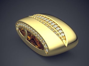 unique extraordinaire aux normes d'un pendentif en diamants bijoux or joyau de l'anneau les anneaux mariage l'engagement le diamant brillant cad gem platine imprimable d'argent détail la conception pendentifs 3d print model - Mito3D