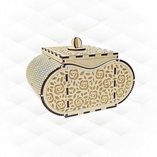 unique gift jewelry box design laser cutting jewelry box gift rose pattern cut cutting design laser drawing vector svg template engraving cnc retro handmade house decor  3d print model - Mito3D