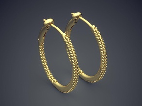 einzigartige, luxuriöse, texturierte Ohrringe Schmuck Juwel Ohrring diamond genial cad gem Platin bedruckbar ist Silber gold detail design 3d print model - Mito3D