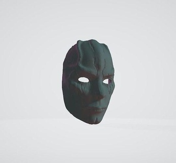 unique masque art visage homme mystère mode beauté sculptures 3d print model - Mito3D