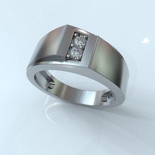 unique Hommes diamant mariage bague 3dm anneaux bijoux or imprimable argent bijou engagement gemme conception royale royaldesign2018 mode brillant 3dmmodel 3d print model - Mito3D