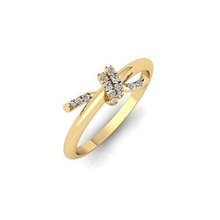 único anillo 3d modelo joya compromiso Boda joyería diamante imprimible oro enganchar Moda libra esterlina blanco brillante solitario belleza anillos colgantes 3d print model - Mito3D