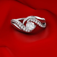 unico anello di tensione anelli gioielli gioiello fidanzamento matrimonio diamanti moda engagem d'oro stampabile cad e bellezza abbigliamento oro argento 3d print model - Mito3D