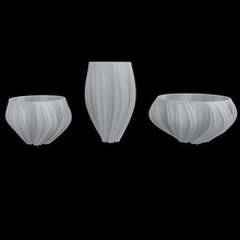 único vasos 3d modelo imprimível 3dprint impressão moldagem prototipagem vaso 3dmodel 3ddesign decoração jóia prata terminar fundida highpoly casa 3d print model - Mito3D