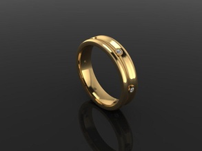 unisex concaved infinity diamond band ring men women female male fashion rounded jewelry jewel luxury gold antique modern vintage mix size rings 3d print model - Mito3D