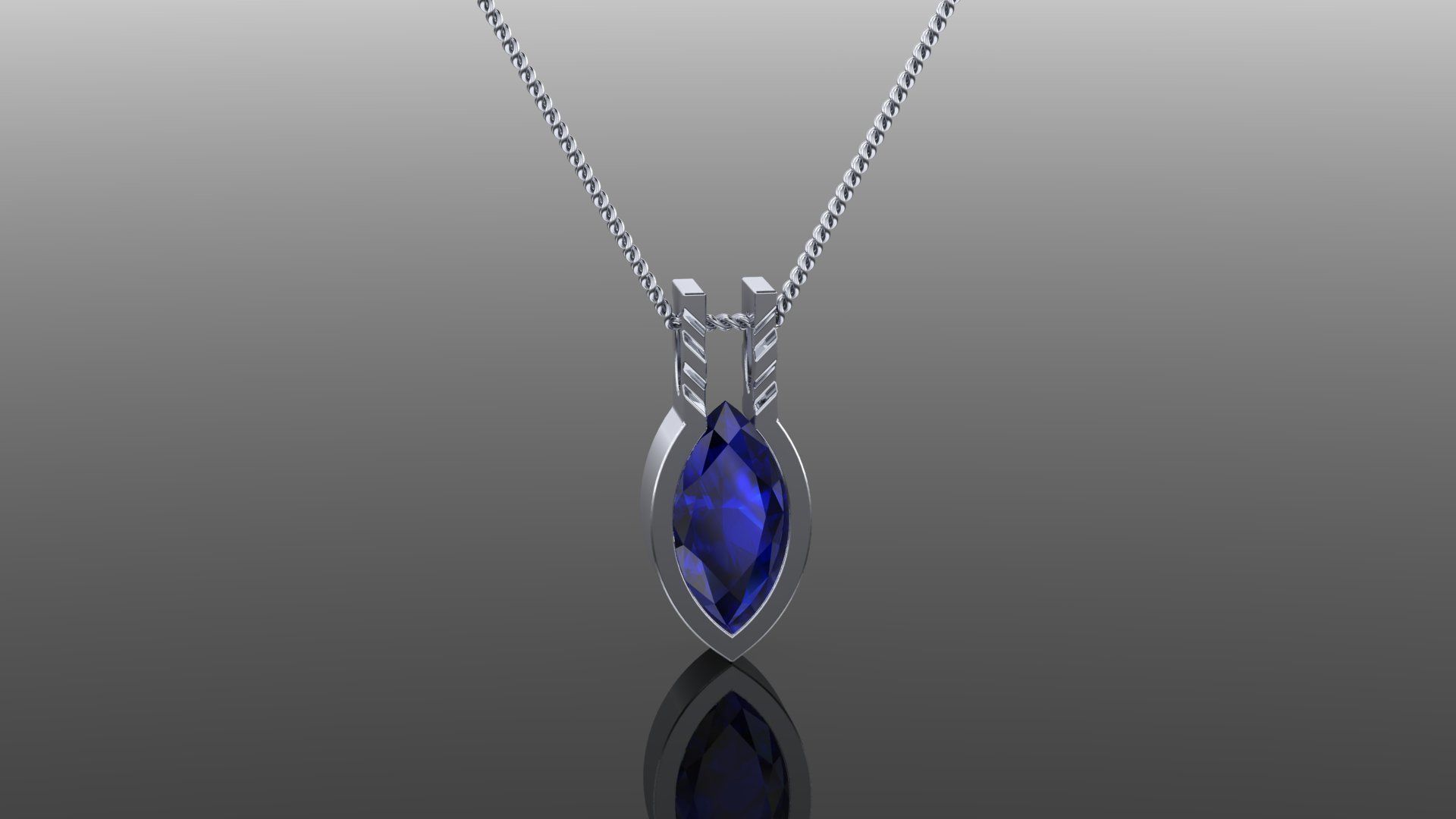 unisex m 14 collana gemma marchesa oro gioielleria argento squillare stampabile diamante gioiello sterlina platino moda bellezza collane 3D print model - Mito3D