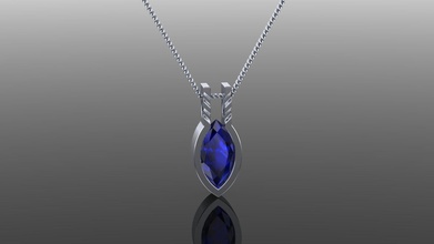 unisex m 14 collana gemma marchesa oro gioielleria argento squillare stampabile diamante gioiello sterlina platino moda bellezza collane 3d print model - Mito3D