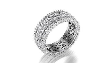unisexo anillo joyería joya anillos oro plata caballeros hombres mujer señoras diamante lujo Boda Moda niña imprimible brillante 3d print model - Mito3D