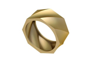 unisex anel 02 jóias jóia ouro de prata unissex printable o engajamento diamante branco brilhantes engagem da forma platina sterling gem casamento diamant anéis 3d print model - Mito3D