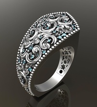 unisex ring 2 menring jewel gem fashion printable diamond jewellery wedding engagement brilliant silver gold jewelry rings 3d print model - Mito3D