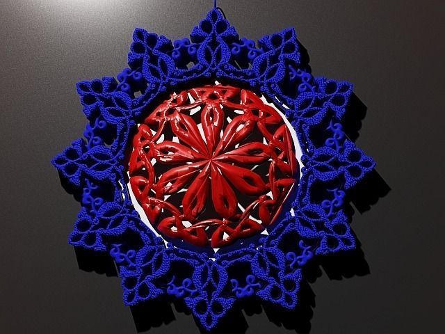 l'unité pendentif bijoux de islamique celtique france pendentifs 3D print model - Mito3D