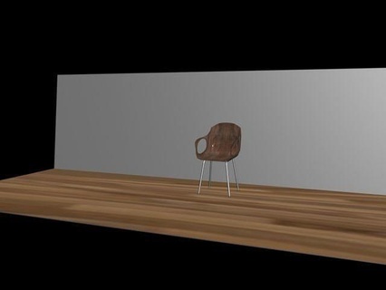 universal silla madera conveniente habitación mueble casa 3d print model - Mito3D