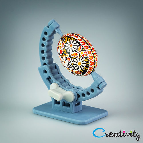 universal huevo pintura estante soporte pintar juguete herramienta pose girar decoración equipo juegos juguetes Arte 3D print model - Mito3D