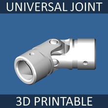 universal joint fahrt welle kupplung cv konstante leistung übertragung drehung bewegung automobil wagen lkw antriebsstrang zug mechanisch maschine geschwindigkeit achse hobby diy teile 3d print model - Mito3D