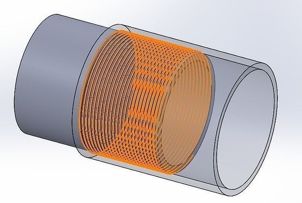 parafuso masculino fêmea parafusos mecânico 3dprint equipamento aço tecnologia plástico ciência engenharia detalhes padrão 13824 3d print model - Mito3D