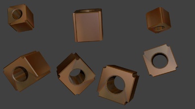 insolite cube impression 3d 2x2x2 mm tailles jeux-jouets jouet pas lego prinring 2x2x2mm taille jeux les jouets d'autres 3d print model - Mito3D