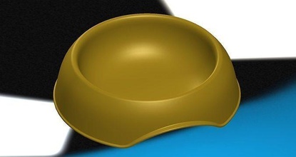 unusual personalized plastic mold dog cat food animal dogbowl bowl catfood dogfood animalaccessories puppy kitten dish plate tableware pet land mammal kitchen dining interior house 3d print model - Mito3D