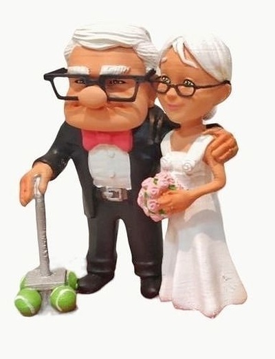 up coppia spose disney pixar film art3d carattere matrimonio carl ellie arte sculture 3d print model - Mito3D