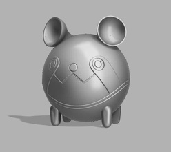 uppa boccali cancello metallo orso fascino figura robot futurismo anime carina upa 3dprint giochi giocattoli steinsgate 3d print model - Mito3D