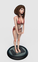 uraraka yaz plaj stls my kahraman akademi külot sutyen bikini mayo çıplak erotik myheroacademia meme kadın kız iç çamaşırı vücut samimi yüzmek sanat heykeller 3d print model - Mito3D