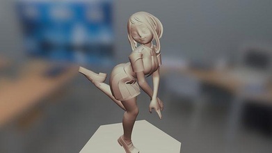 uraraka hembra figura ravity uravidad uraviti myheroacademia boku hero animegilr chica sexy hentai juegos juguetes juego accesorios 3d print model - Mito3D