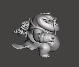 urf tahm kench 3d model league of legends wild rift tahmkench games toys 3d print model - Mito3D