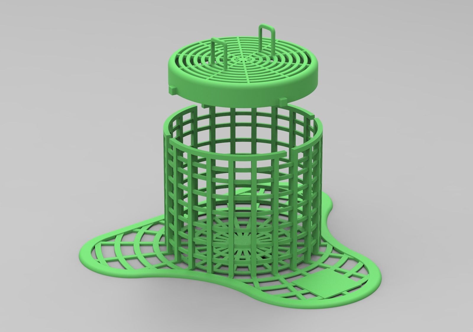 pisuar pucks durumda ev plastik banyo malzemeleri ürün tuvalet aksesuarlar 3d baskı 3D print model - Mito3D