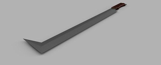 uruk hai kılıç kral of yüzükler urukhai ork lotr fantezi tolkien hobi kendin yap 3d print model - Mito3D