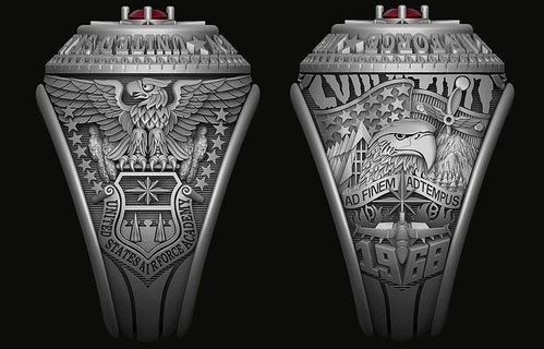 us Ejército anillo 1968 oro imprimible plata diamante guerra joya diseño joyería anillos labio militar fuerza Aerea águila bandera Estados Unidos Arte esculturas 3d print model - Mito3D