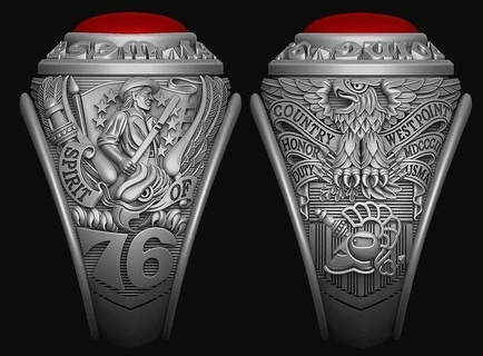 us army ring 1976 ring army gold printable silver diamond war gem us army ring design jewelry jewelry rings rings  3d print model - Mito3D