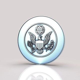 us great seal 3d mammal animals military jewelry art models printable rings seals cnc eagle palm earth coins badges 3d print model - Mito3D