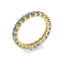 ushape ring 1 2o8mm Taille 52 bijoux bague femmes diamant or mode bande anneaux 3d print model - Mito3D