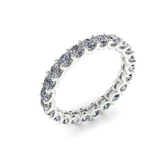ushape ring 1 2o8mm Taille 54 bijoux bague femmes diamant or mode bande anneaux 3d print model - Mito3D