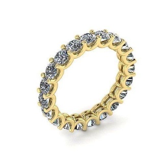 ushape ring 1 gems 2o8mm size 44 joyería joya anillo mujer diamante oro Moda banda anillos 3d print model - Mito3D