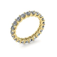 ushape ring 1 gems 2o8mm size 48 joyería joya anillo mujer diamante oro Moda banda anillos 3d print model - Mito3D